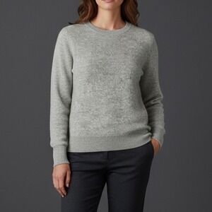 AQUA | Gray Cozy Cashmere Sweater Size Large Minimalist Luxe Wardrobe Capsule